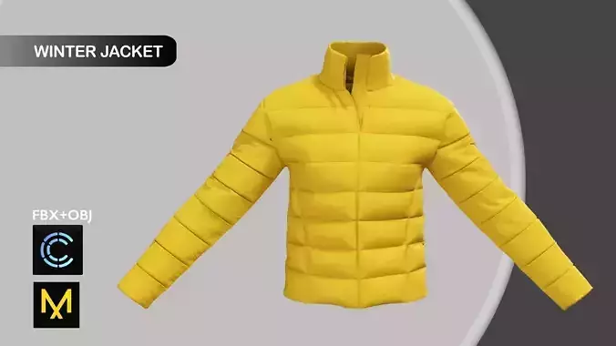 Female Winter Jacket Marvelous Designer