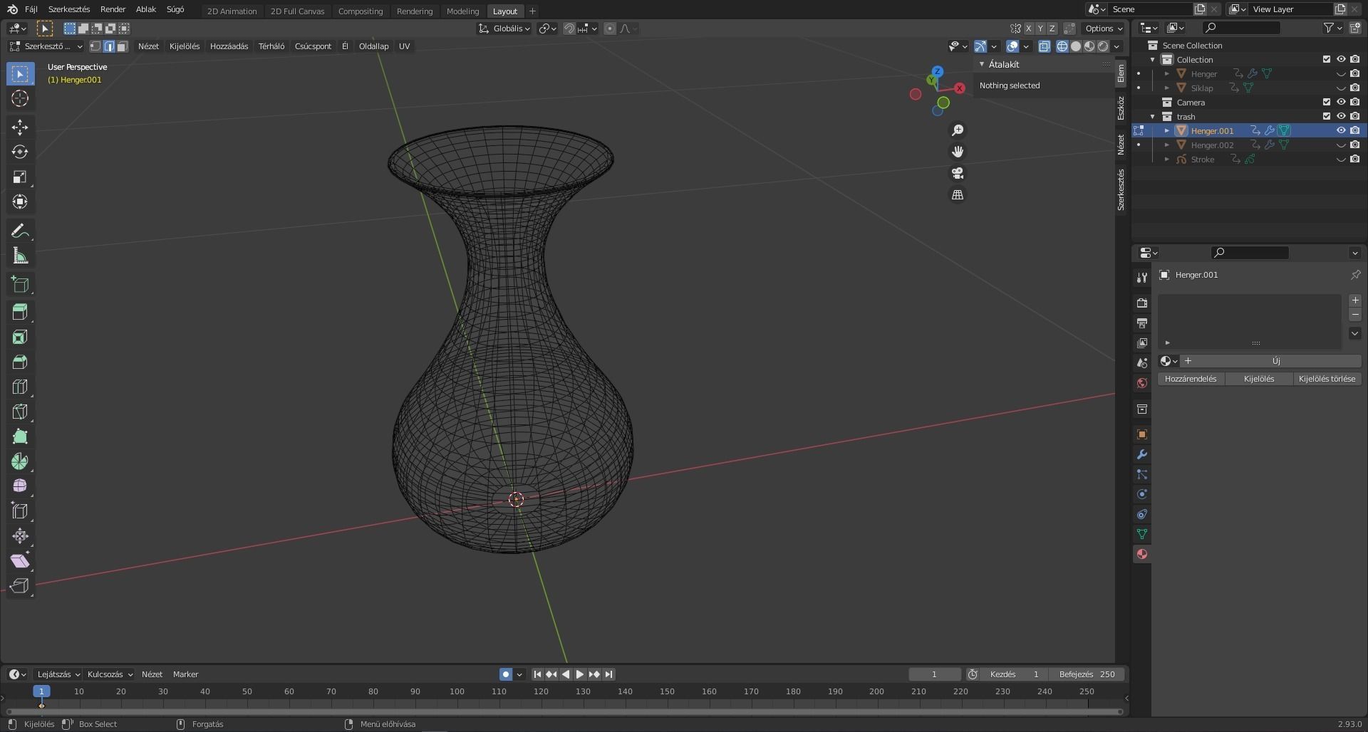 Base vases Low-poly 3D model_3
