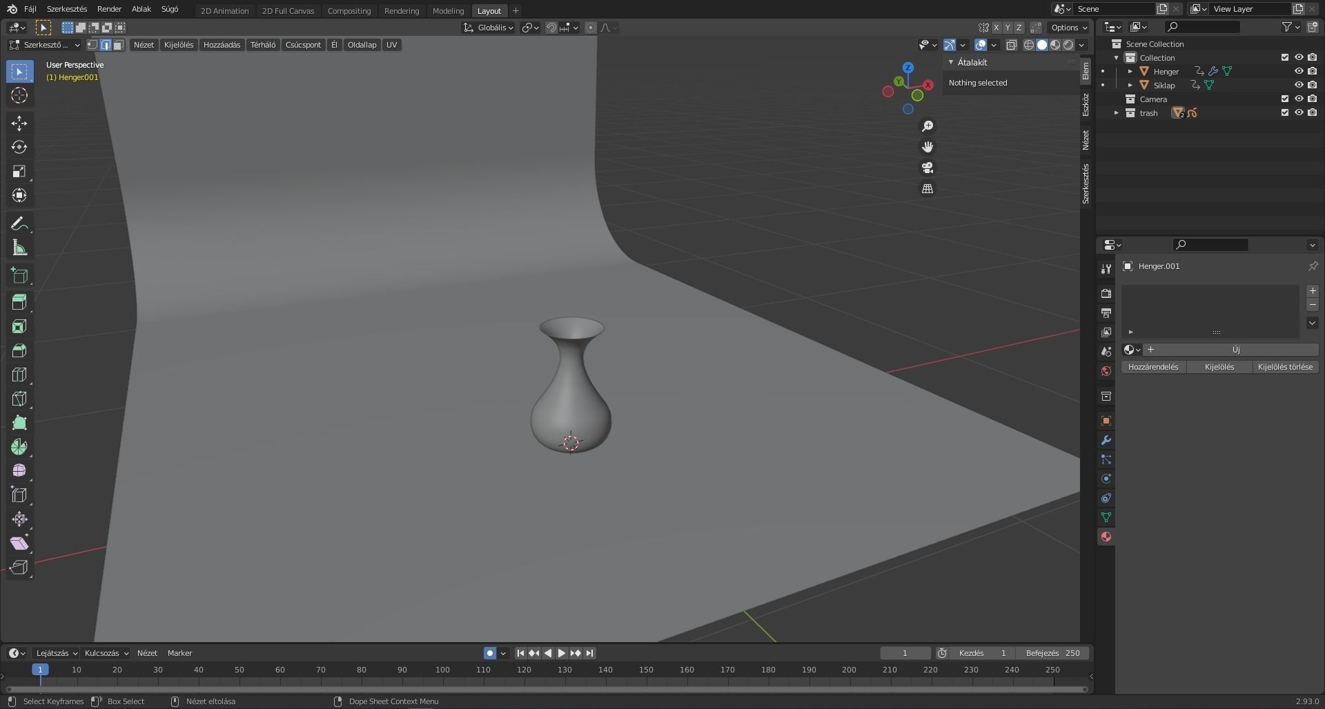 Base vases Low-poly 3D model_5