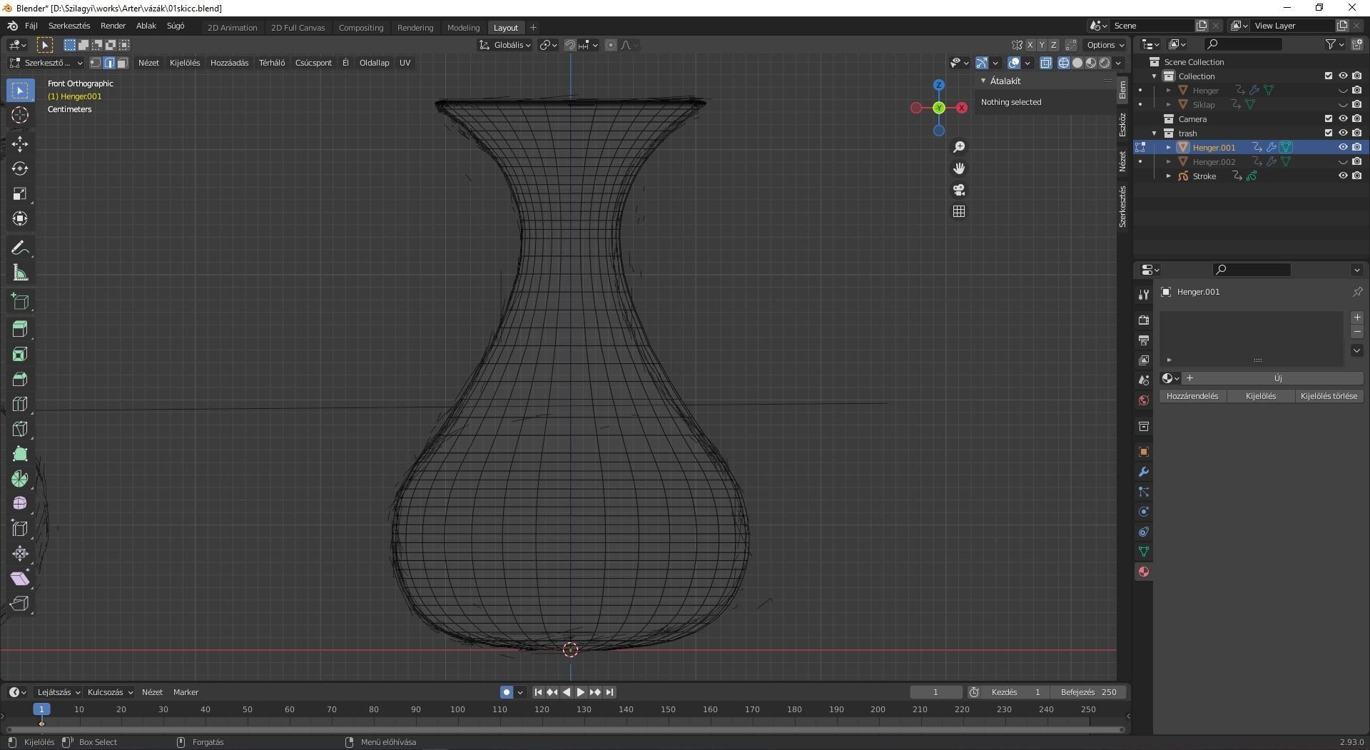Base vases Low-poly 3D model_2