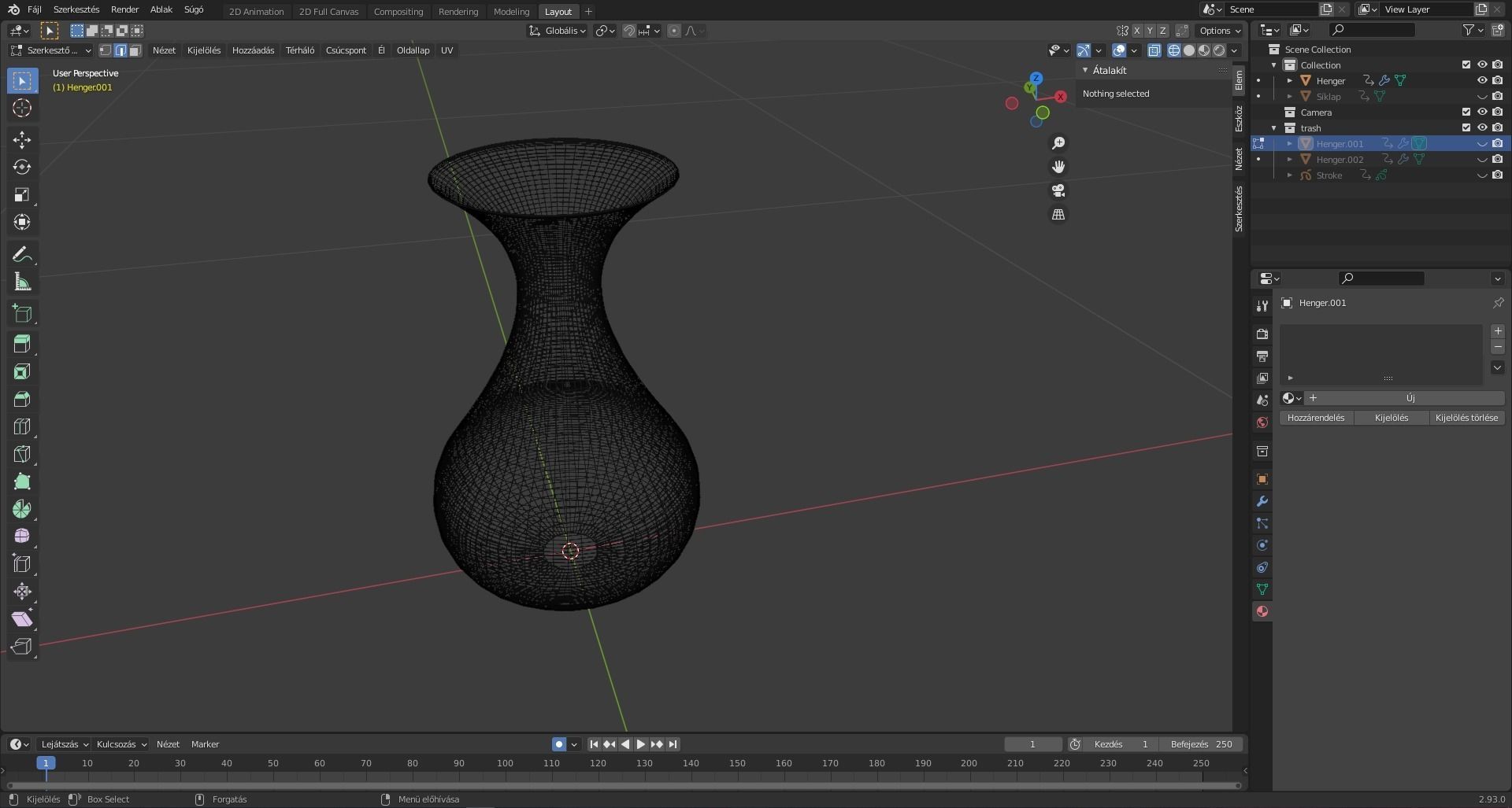 Base vases Low-poly 3D model_4