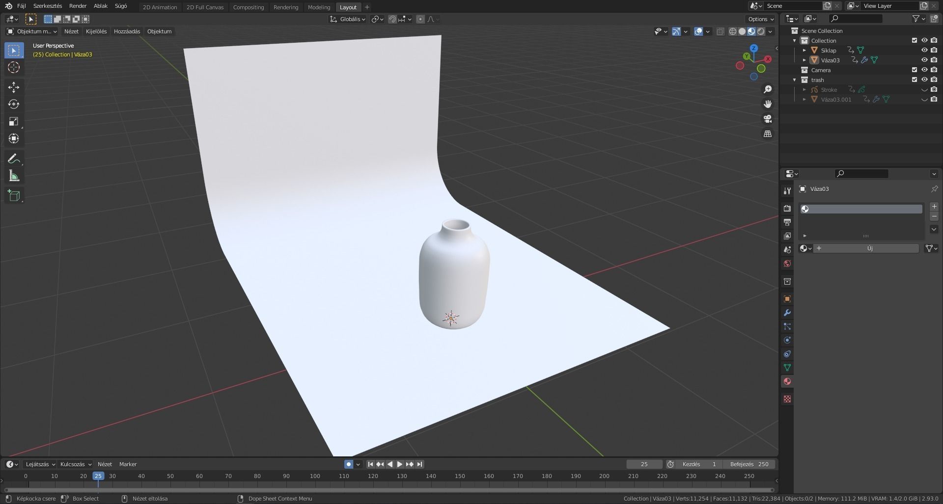 Base vases Low-poly 3D model_15