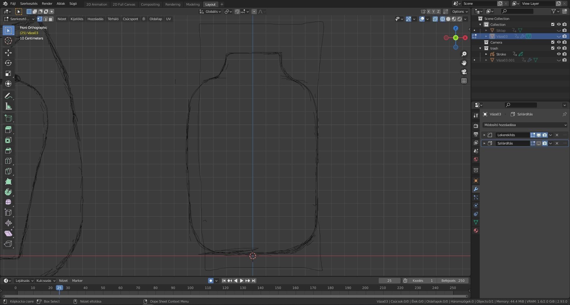 Base vases Low-poly 3D model_11