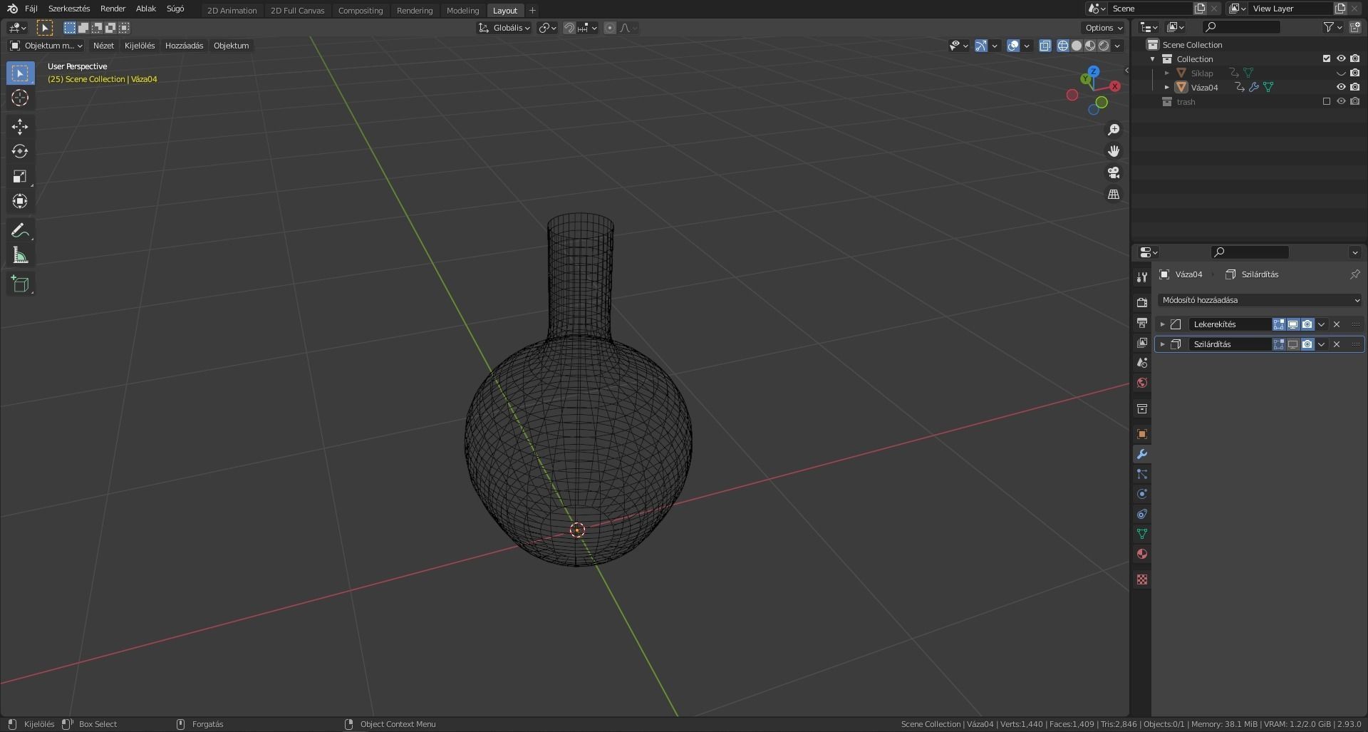 Base vases Low-poly 3D model_18