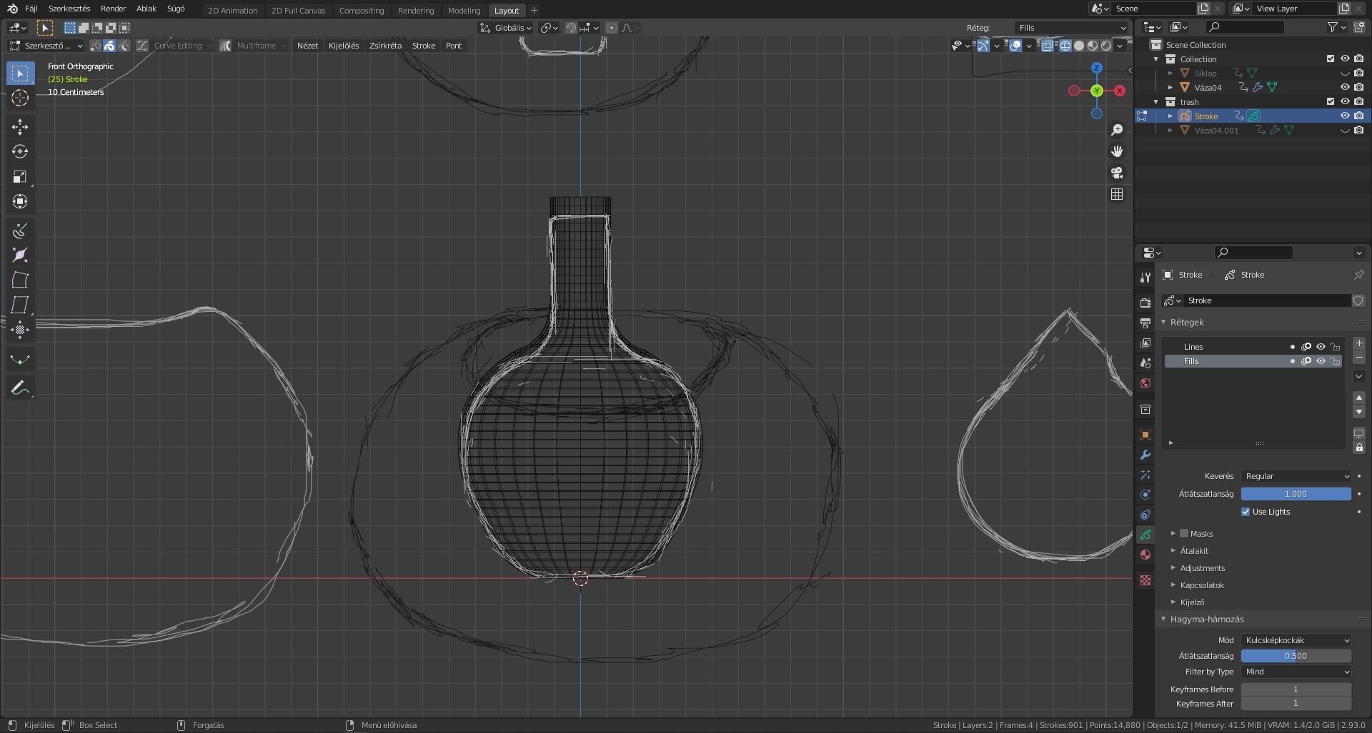 Base vases Low-poly 3D model_17