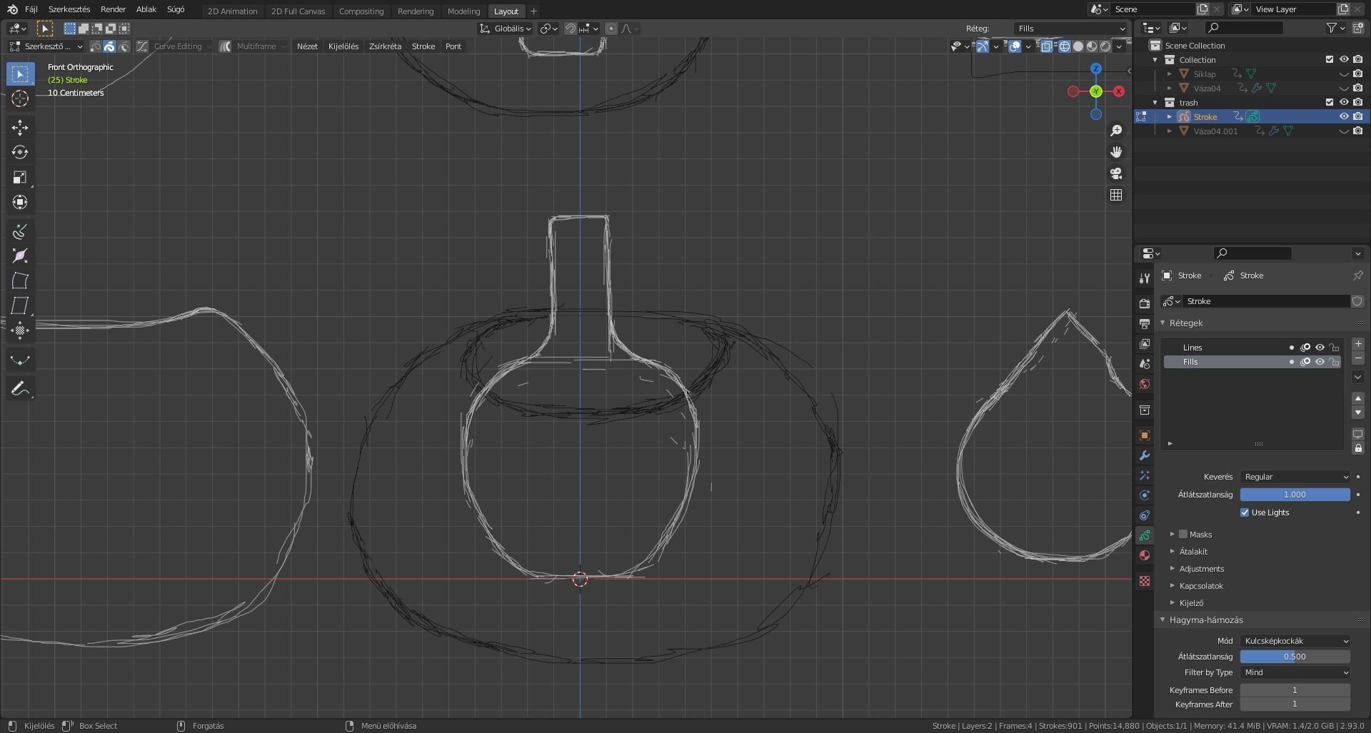 Base vases Low-poly 3D model_16