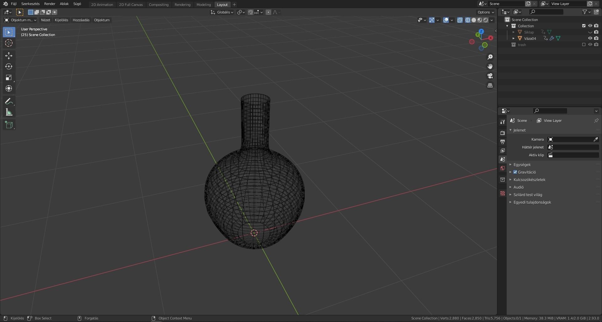 Base vases Low-poly 3D model_19