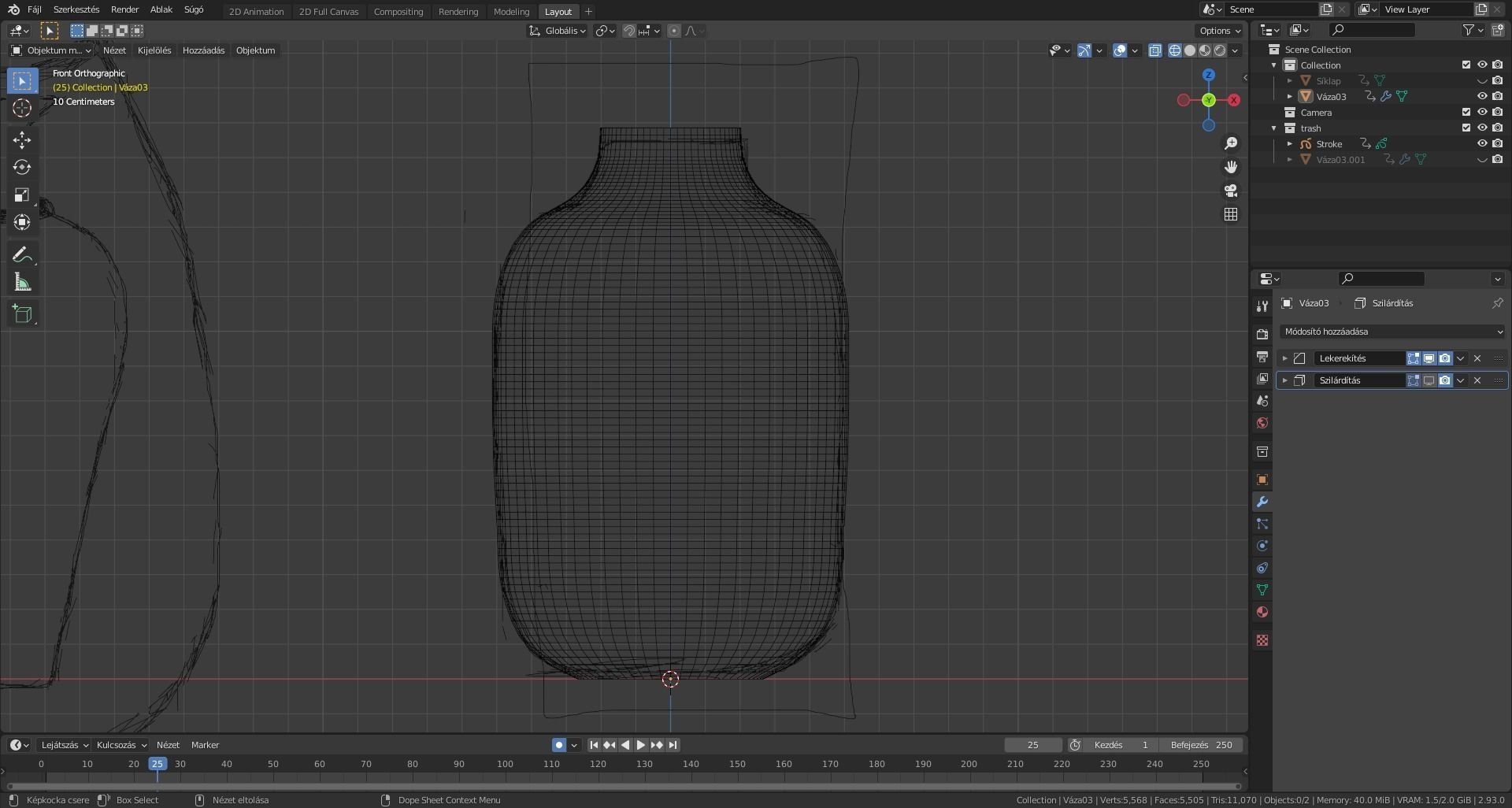 Base vases Low-poly 3D model_12