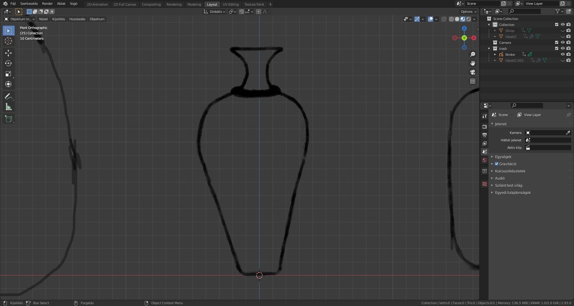 Base vases Low-poly 3D model_6