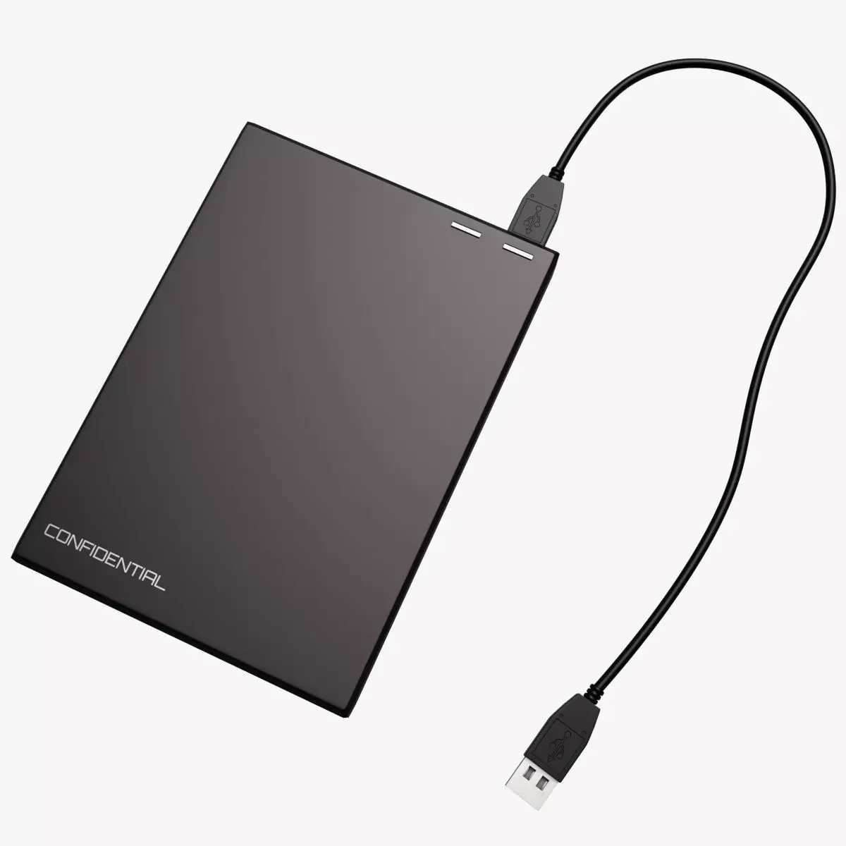 Generic External Hard Drive - GameReady Low-poly 3D model_0