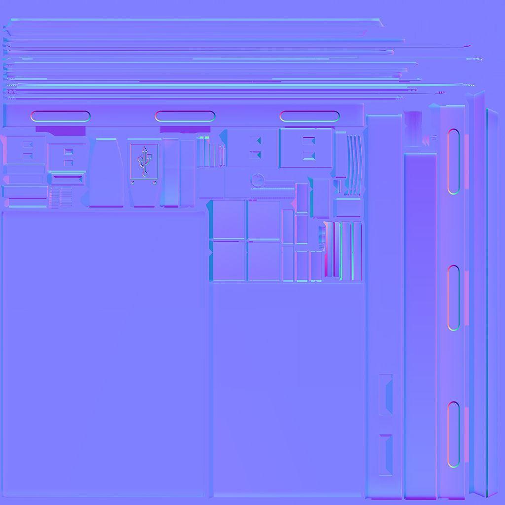 Generic External Hard Drive - GameReady Low-poly 3D model_9