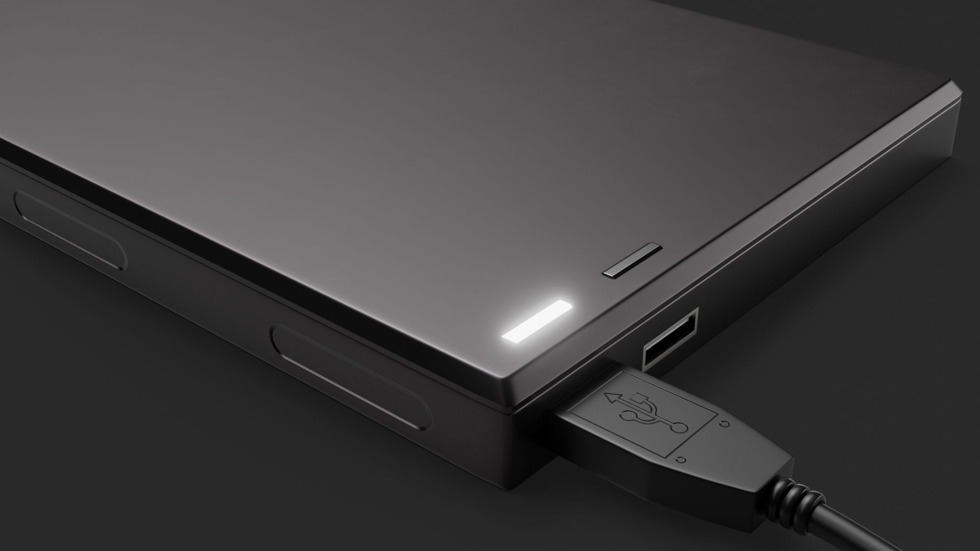 Generic External Hard Drive - GameReady Low-poly 3D model_4