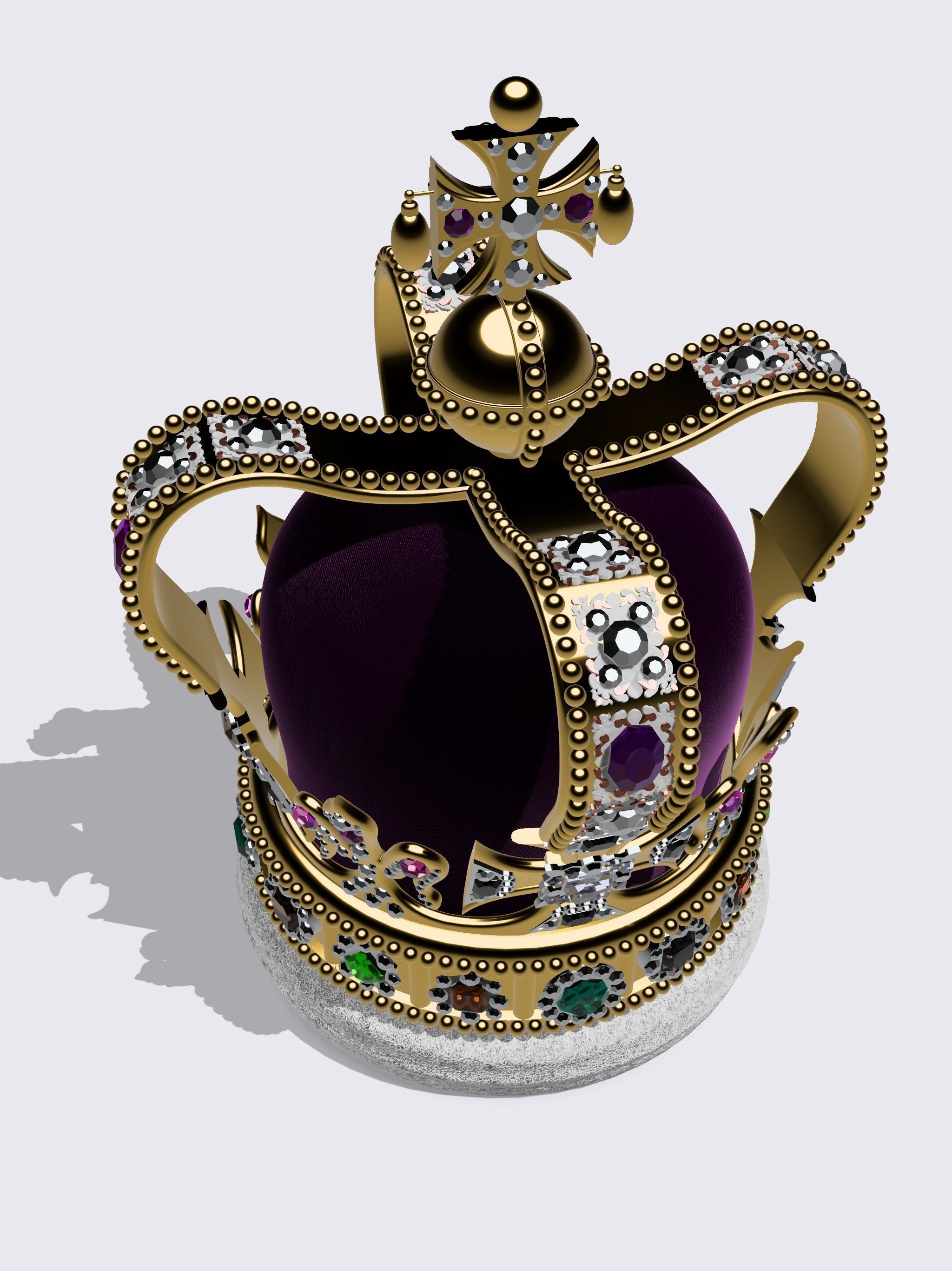 SAINT EDWARD CROWN KING CHARLES BRITAIN CORONATION 3D print model_2