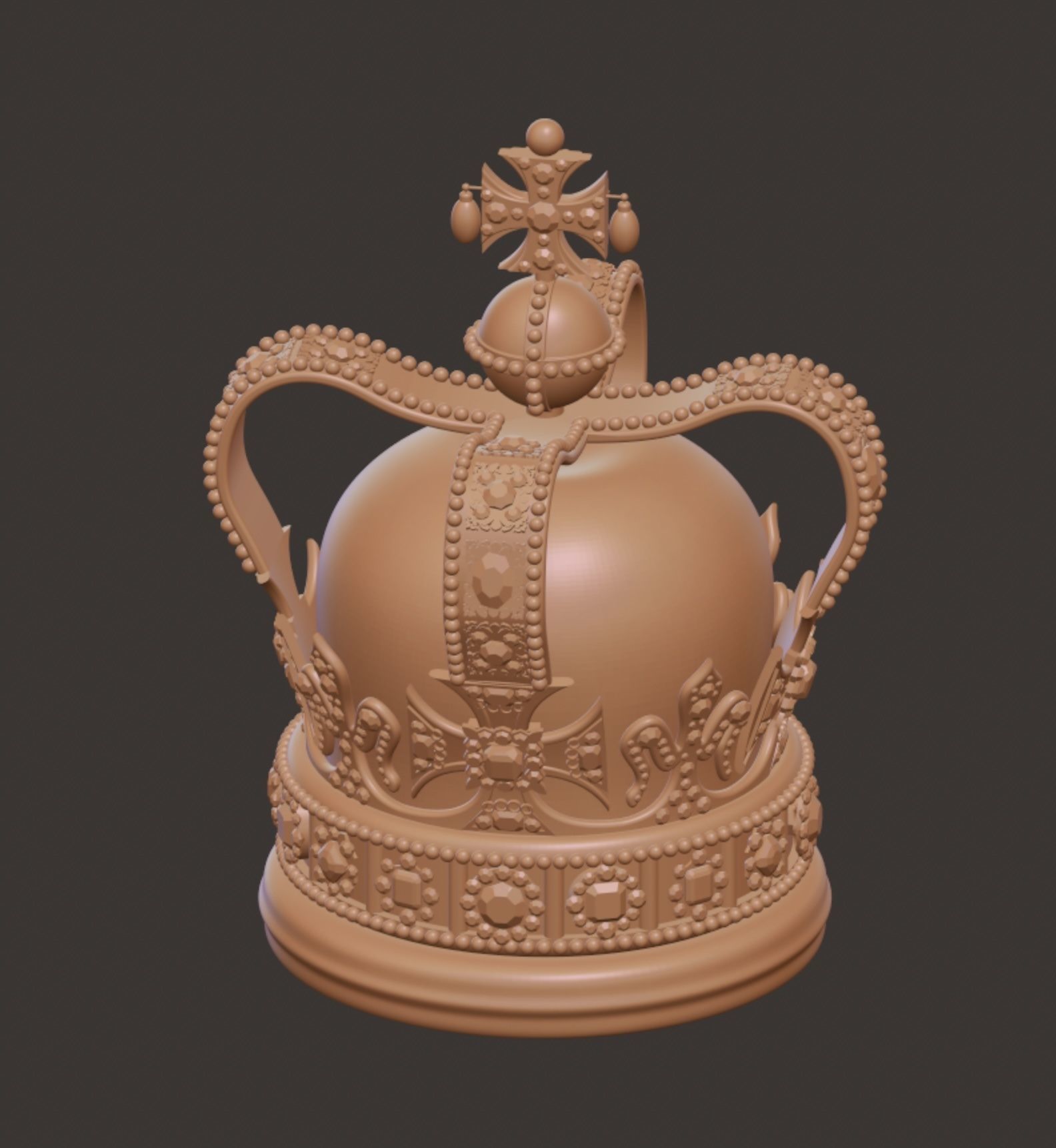SAINT EDWARD CROWN KING CHARLES BRITAIN CORONATION 3D print model_7
