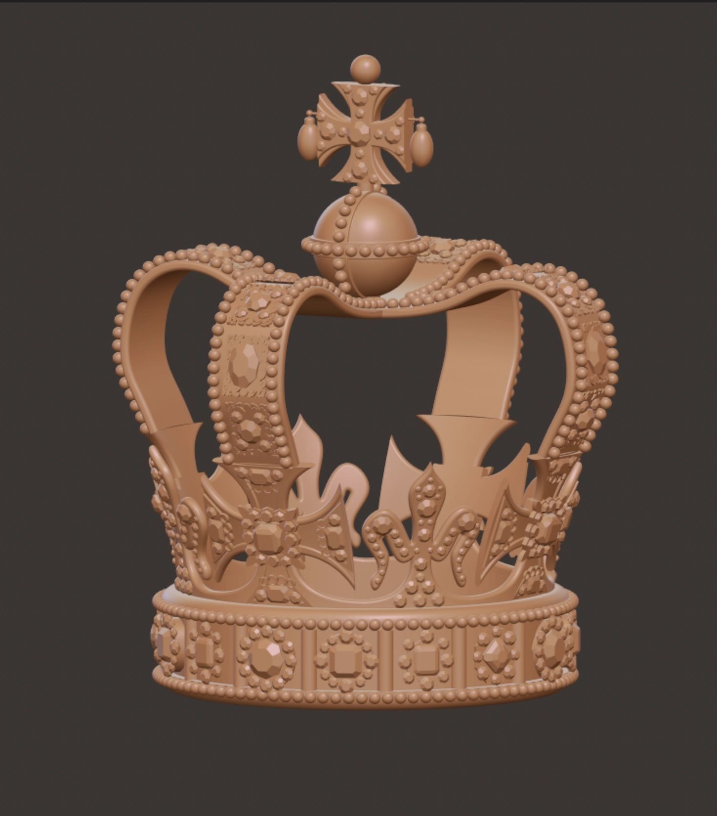 SAINT EDWARD CROWN KING CHARLES BRITAIN CORONATION 3D print model_9