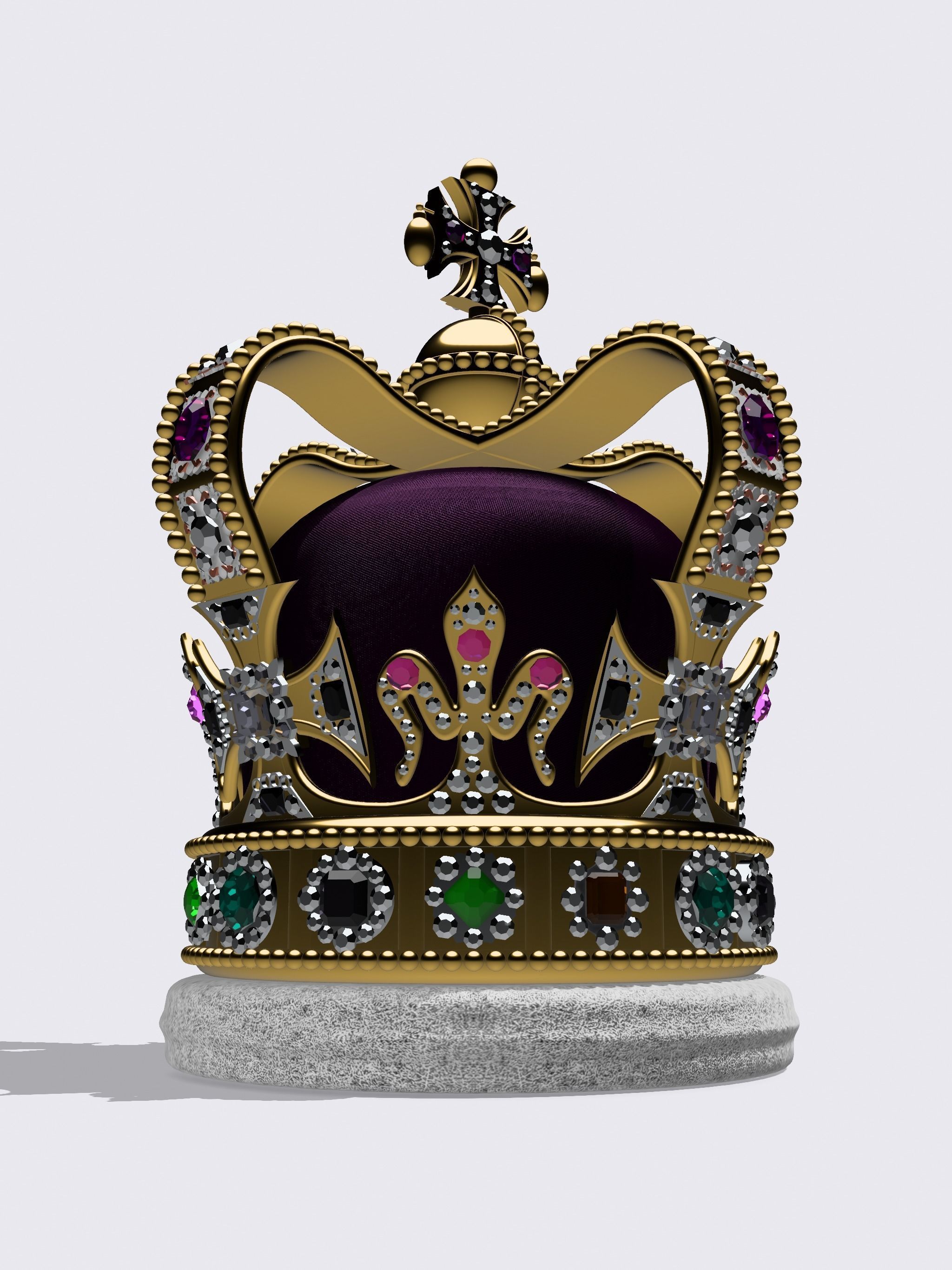 SAINT EDWARD CROWN KING CHARLES BRITAIN CORONATION 3D print model_1