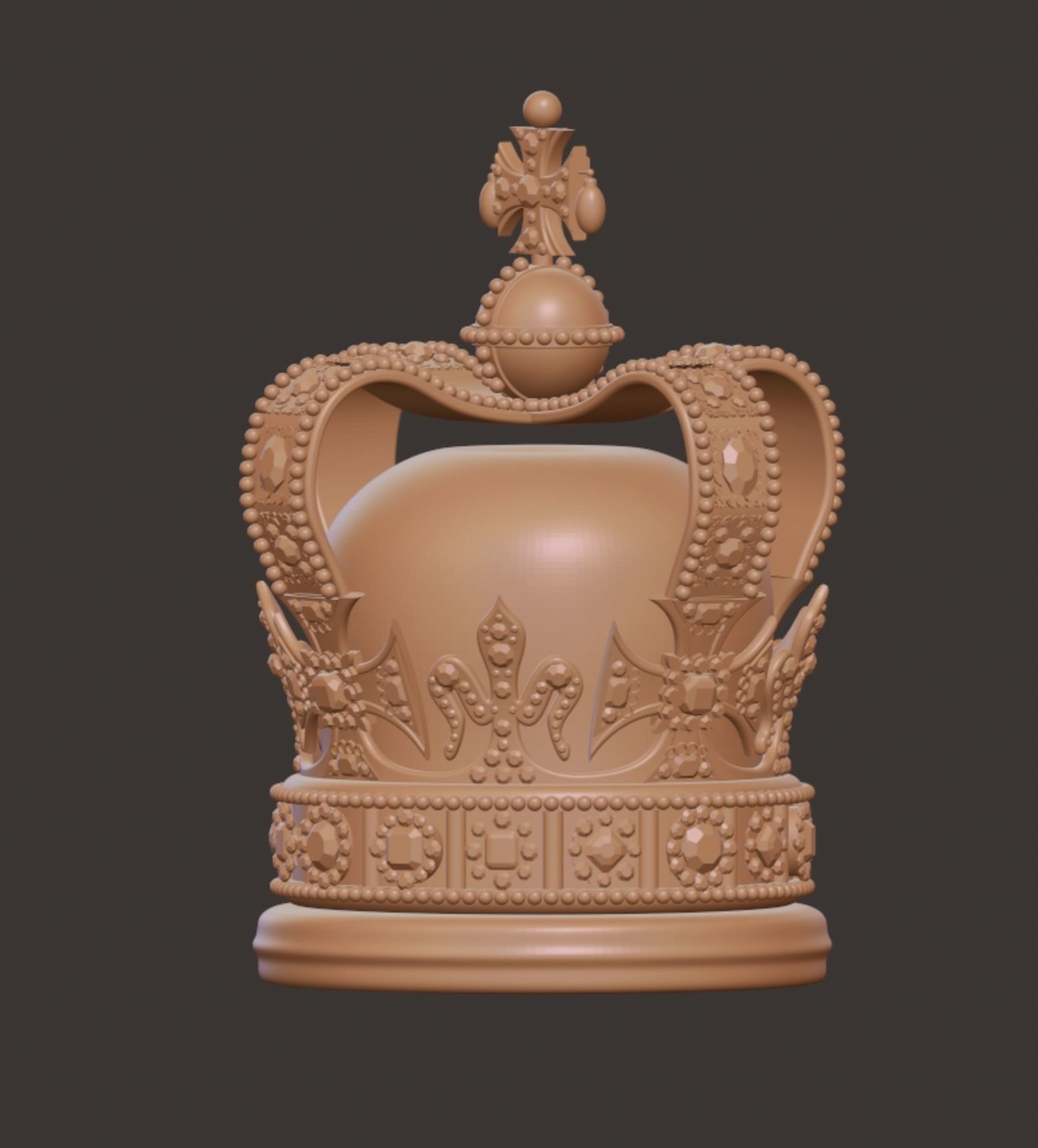 SAINT EDWARD CROWN KING CHARLES BRITAIN CORONATION 3D print model_6
