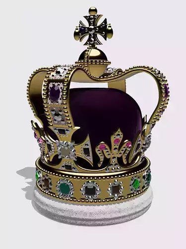 SAINT EDWARD CROWN KING CHARLES BRITAIN CORONATION 3D print model