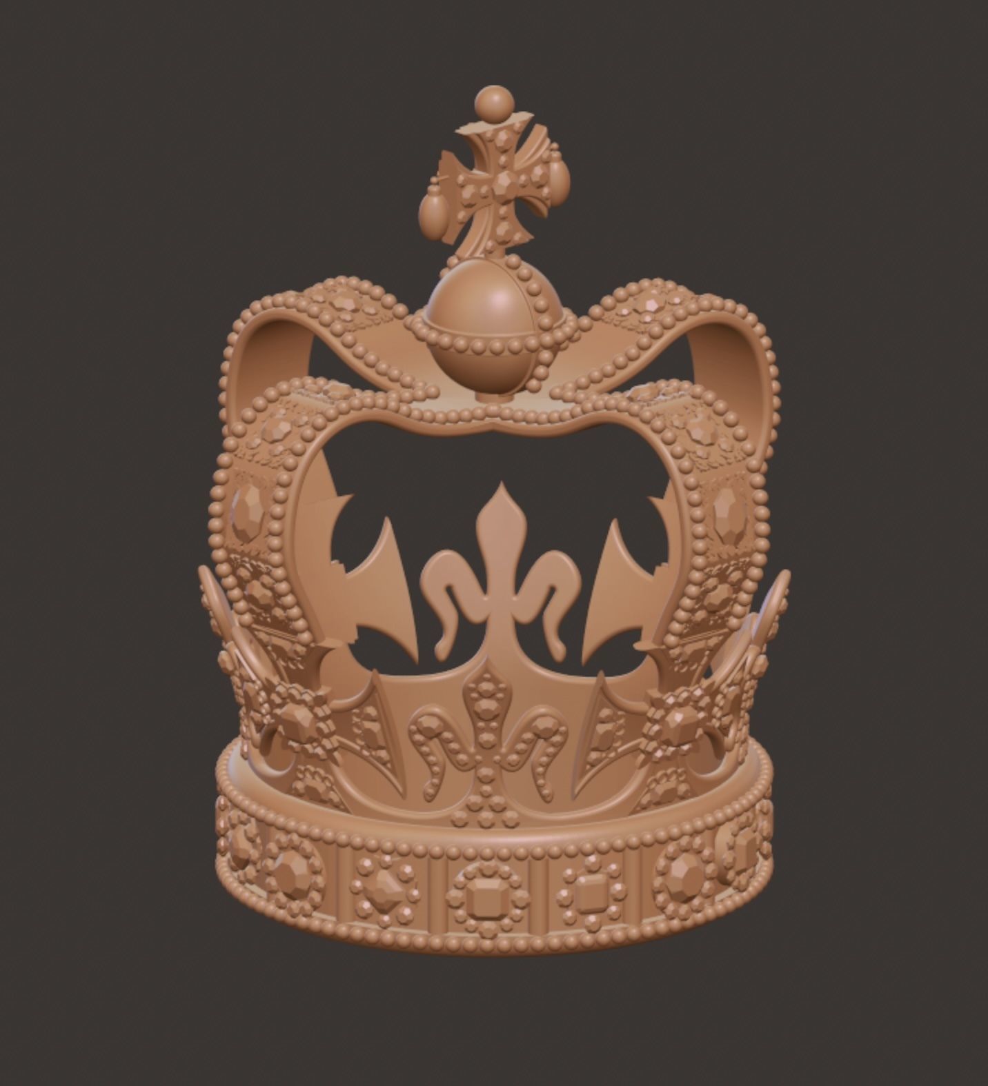 SAINT EDWARD CROWN KING CHARLES BRITAIN CORONATION 3D print model_8