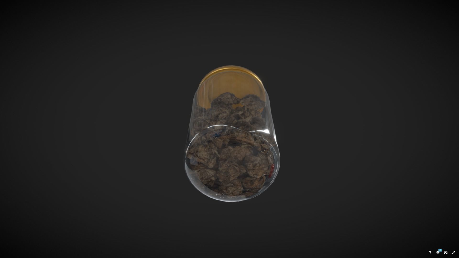 Weed Jar Low-poly 3D model_2