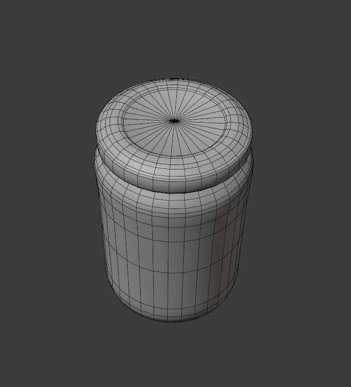 Weed Jar Low-poly 3D model_4