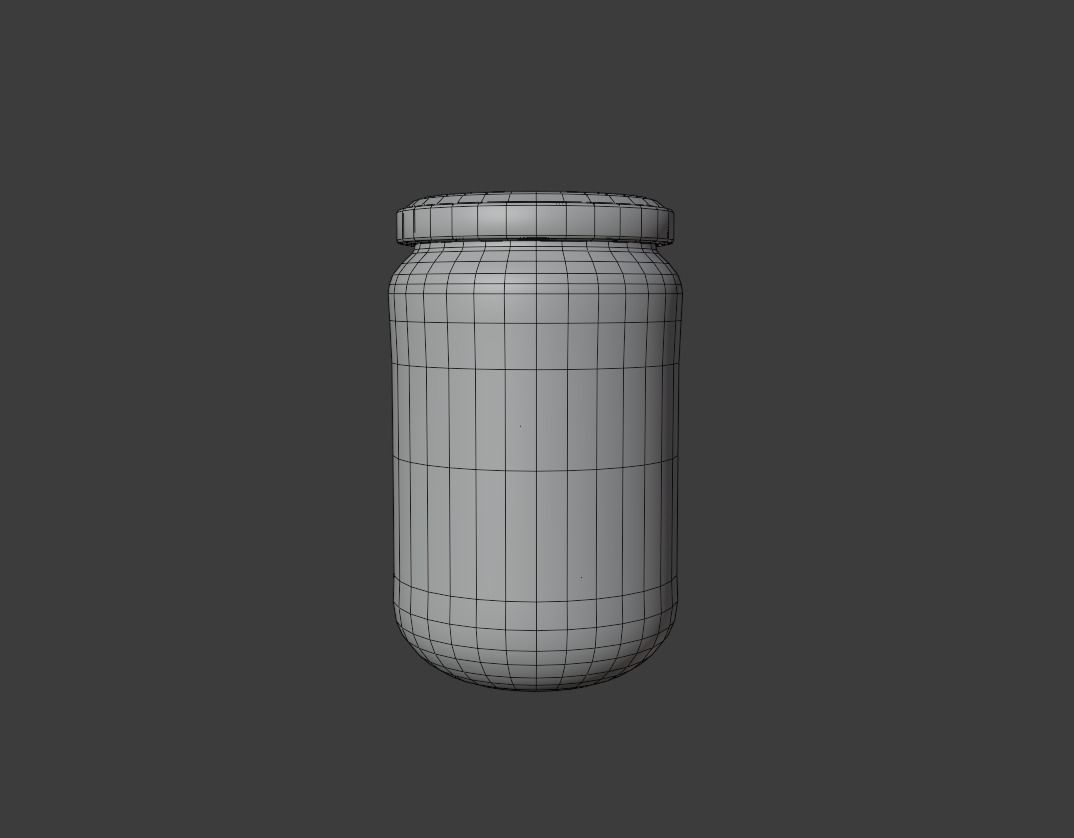 Weed Jar Low-poly 3D model_3