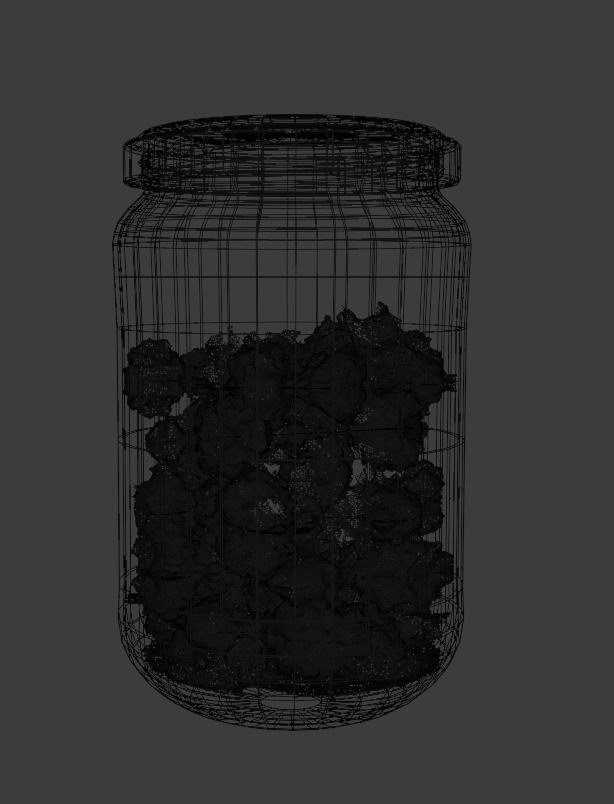 Weed Jar Low-poly 3D model_5
