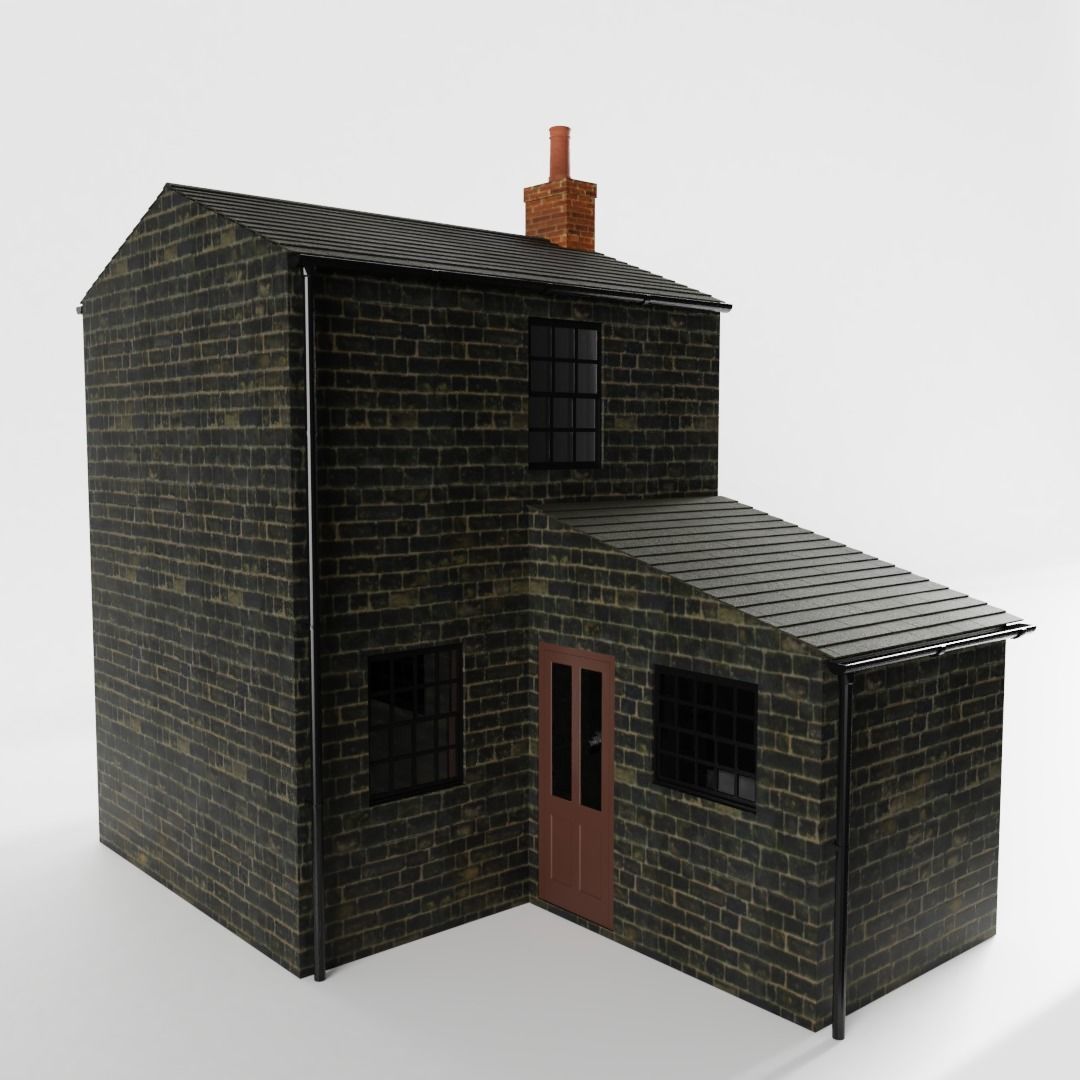 British Row Home 01 3D model_2