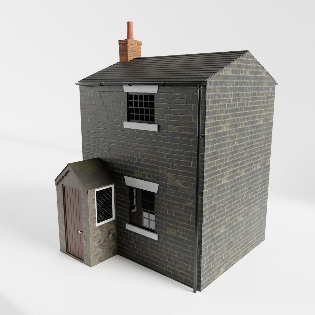 British Row Home 01 3D model_1