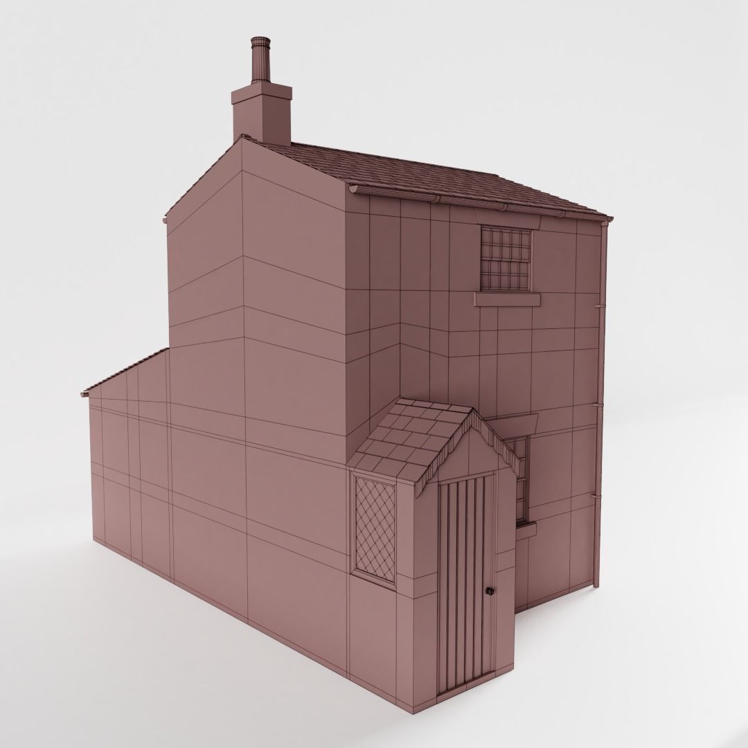 British Row Home 01 3D model_4