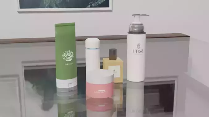 Cosmetic Collection container Free 3D model