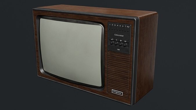 Vintage Ferguson TV Low-poly 3D model Low-poly 3D model