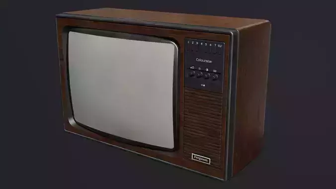 Vintage Ferguson TV Low-poly 3D model