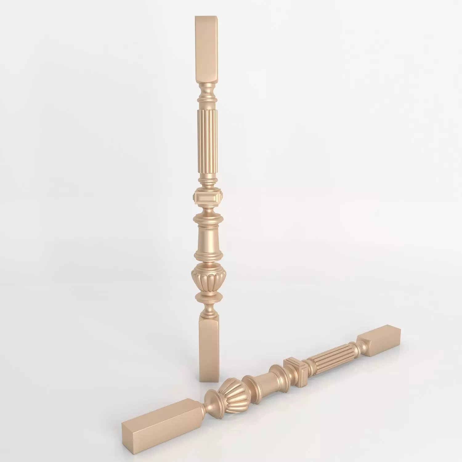 3D stair baluster for cnc and interior 3D print model 003 3D print model