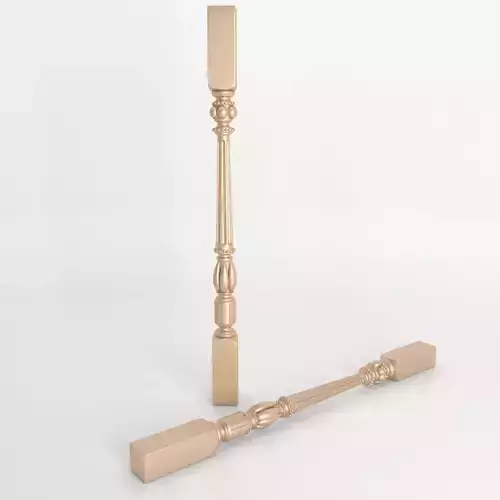 3D stair baluster for cnc and interior 3D print model 004