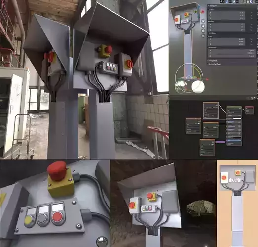 Control Panel 5  Low-poly 3D model