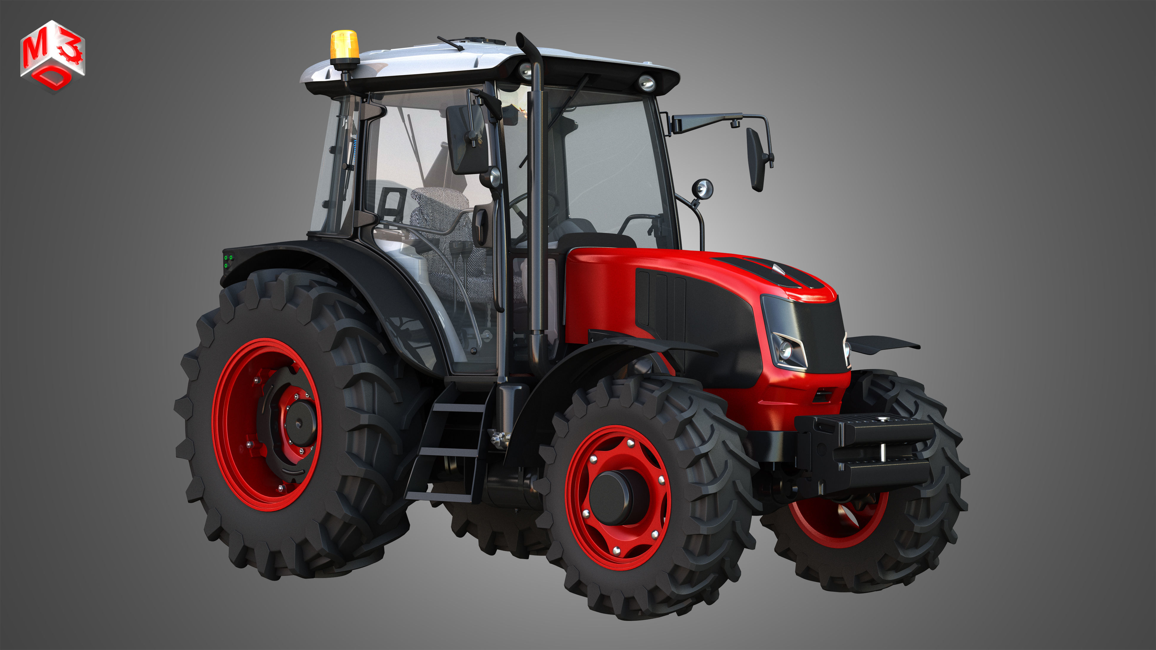 Ursus C-3120 Tractor 3D model_3