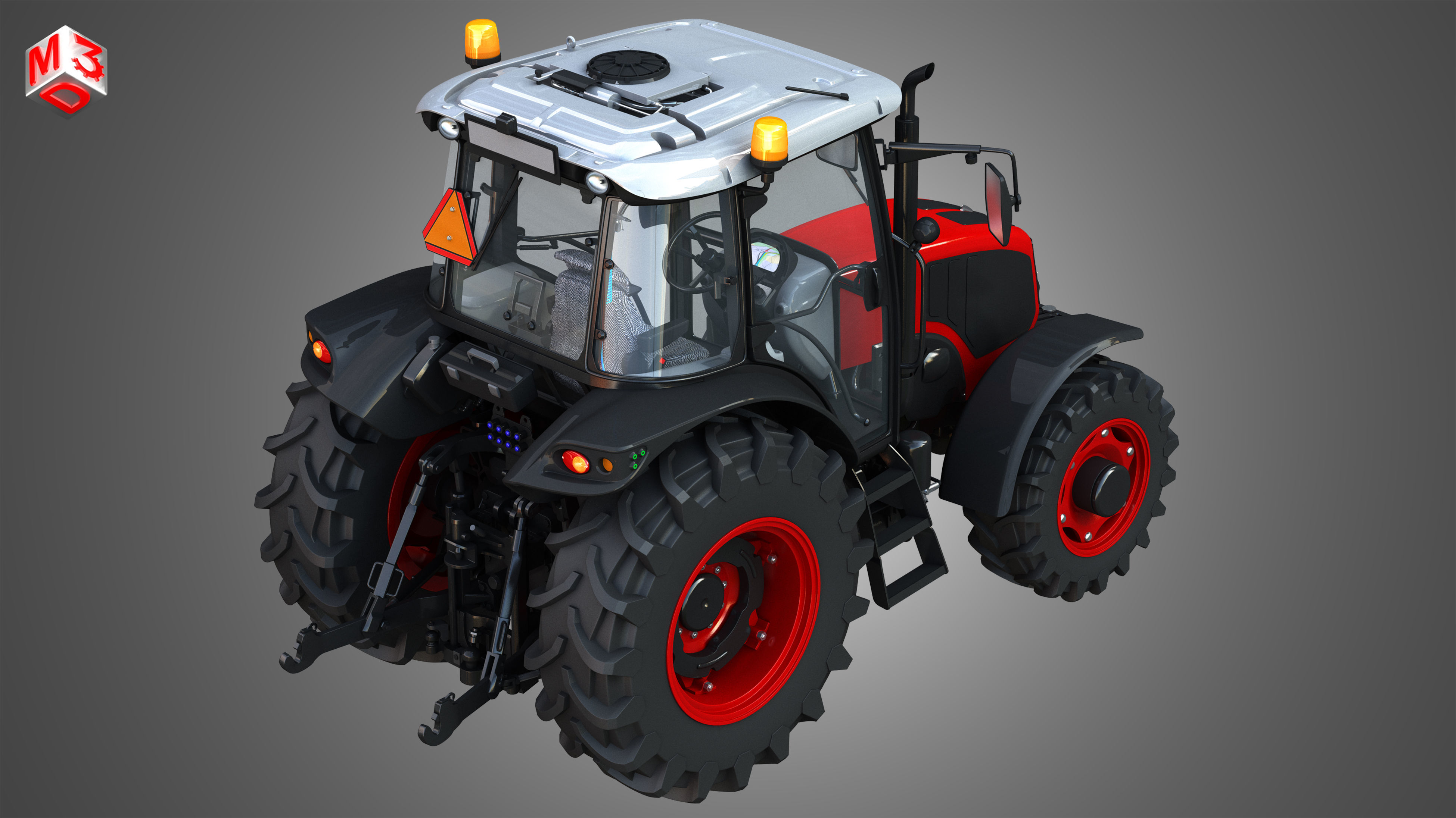 Ursus C-3120 Tractor 3D model_8