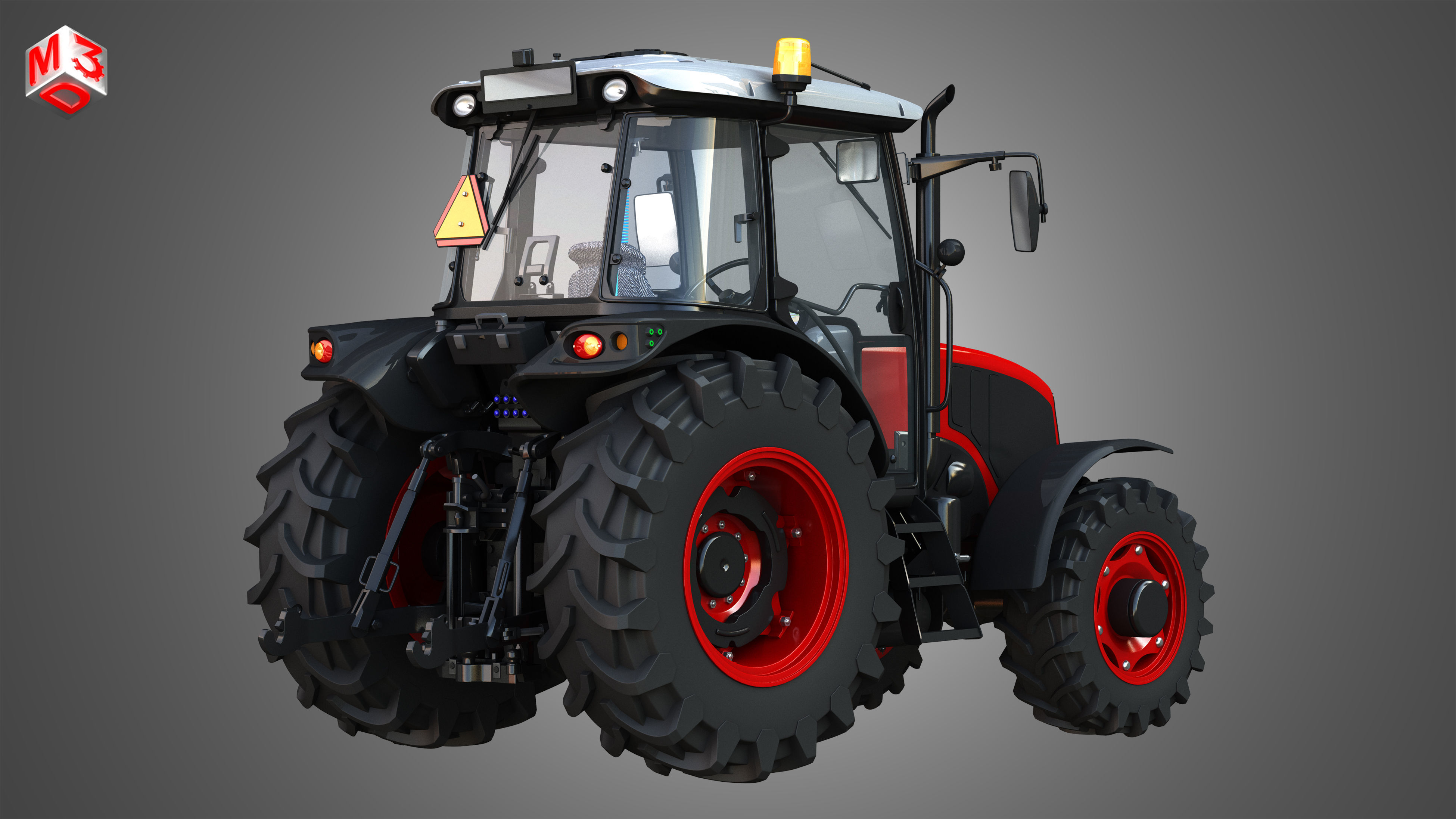 Ursus C-3120 Tractor 3D model_2