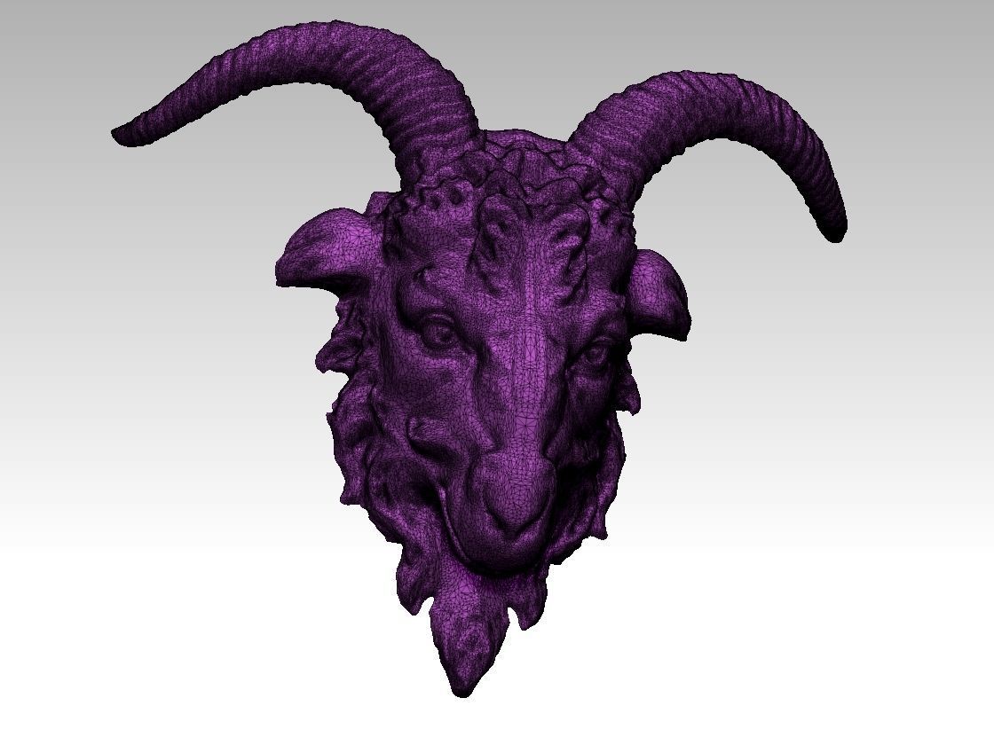 Ram Head  3D print model_4
