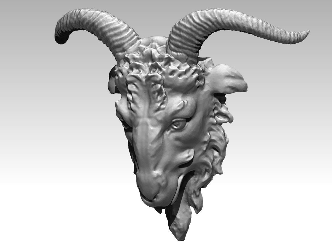 Ram Head  3D print model_1
