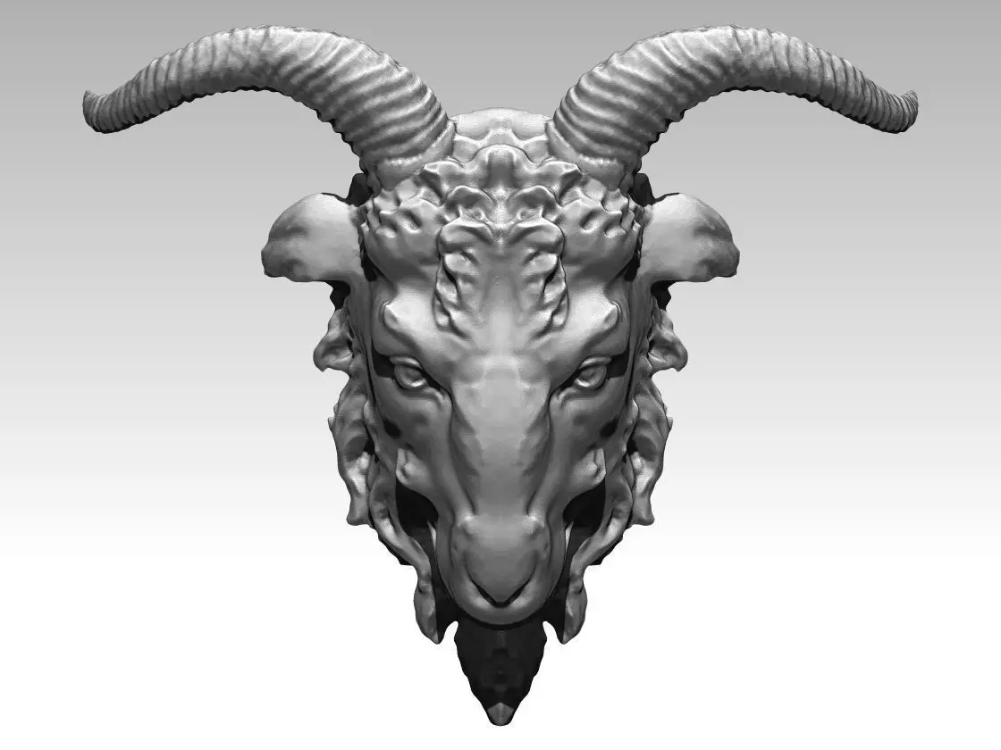 Ram Head  3D print model_0