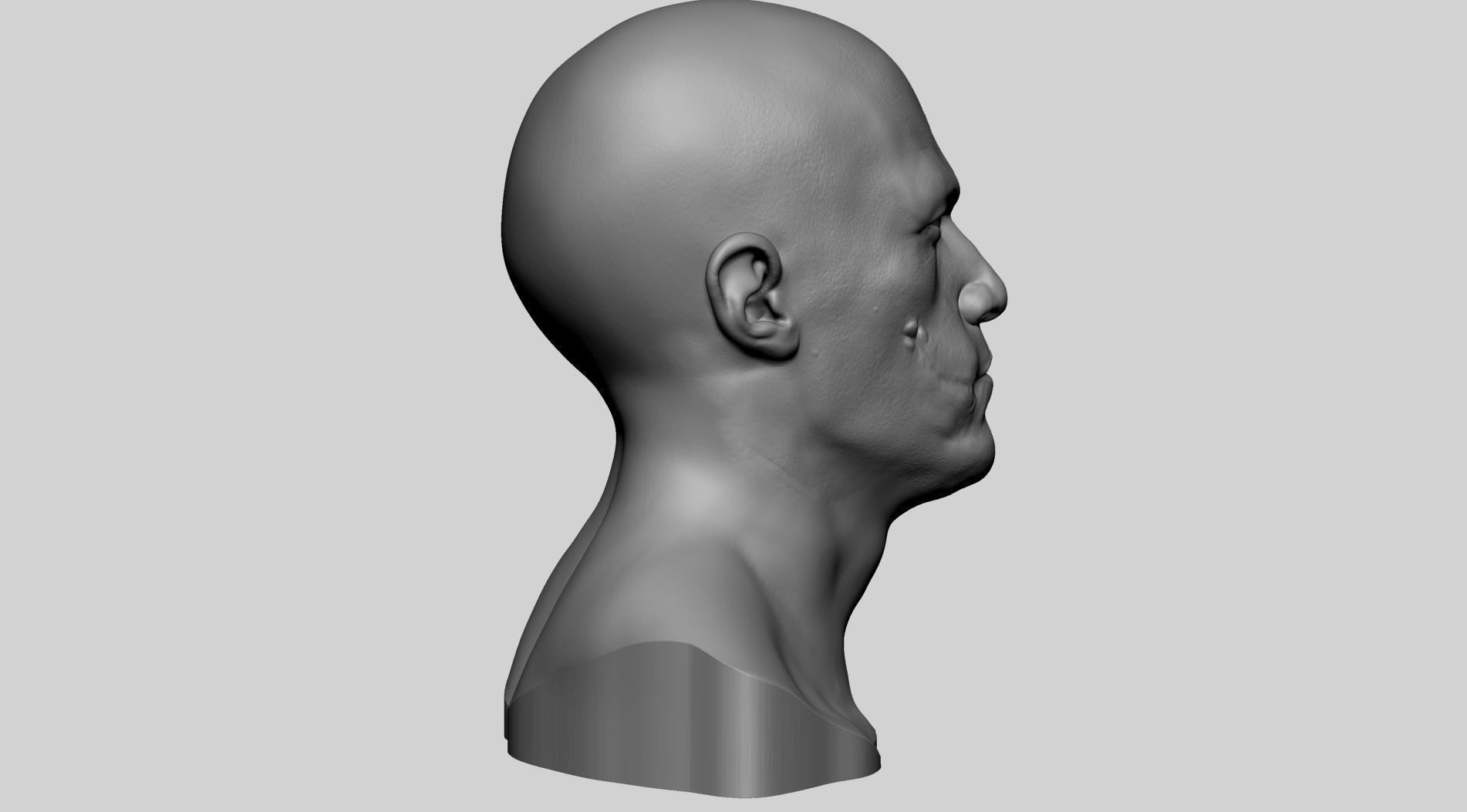 Heath Ledger  - The Joker Bust 3D print model_6