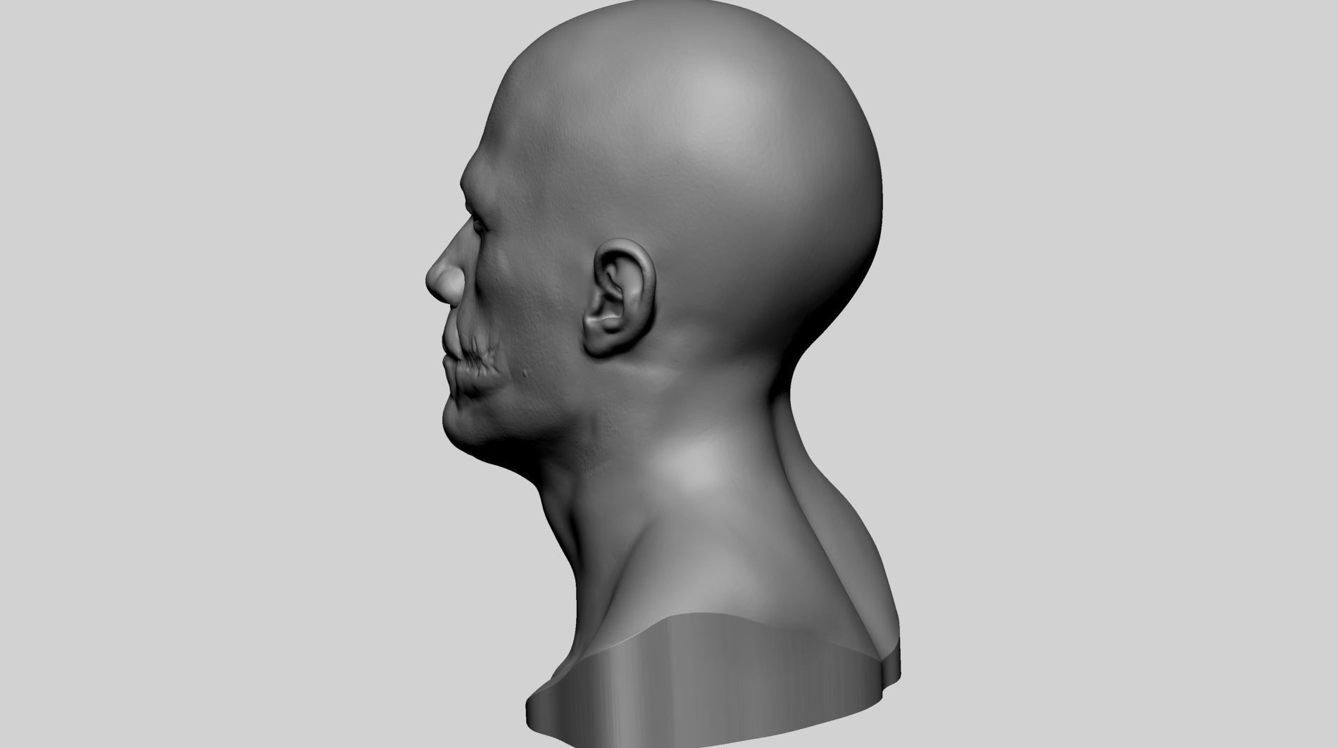 Heath Ledger  - The Joker Bust 3D print model_3