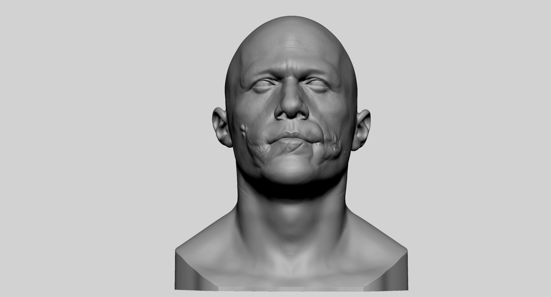 Heath Ledger  - The Joker Bust 3D print model_8