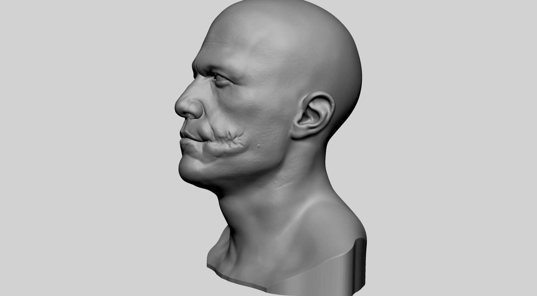 Heath Ledger  - The Joker Bust 3D print model_2