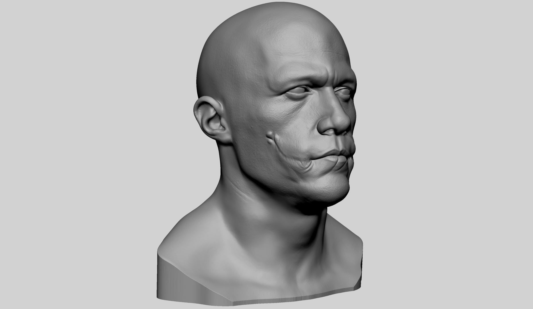 Heath Ledger  - The Joker Bust 3D print model_1