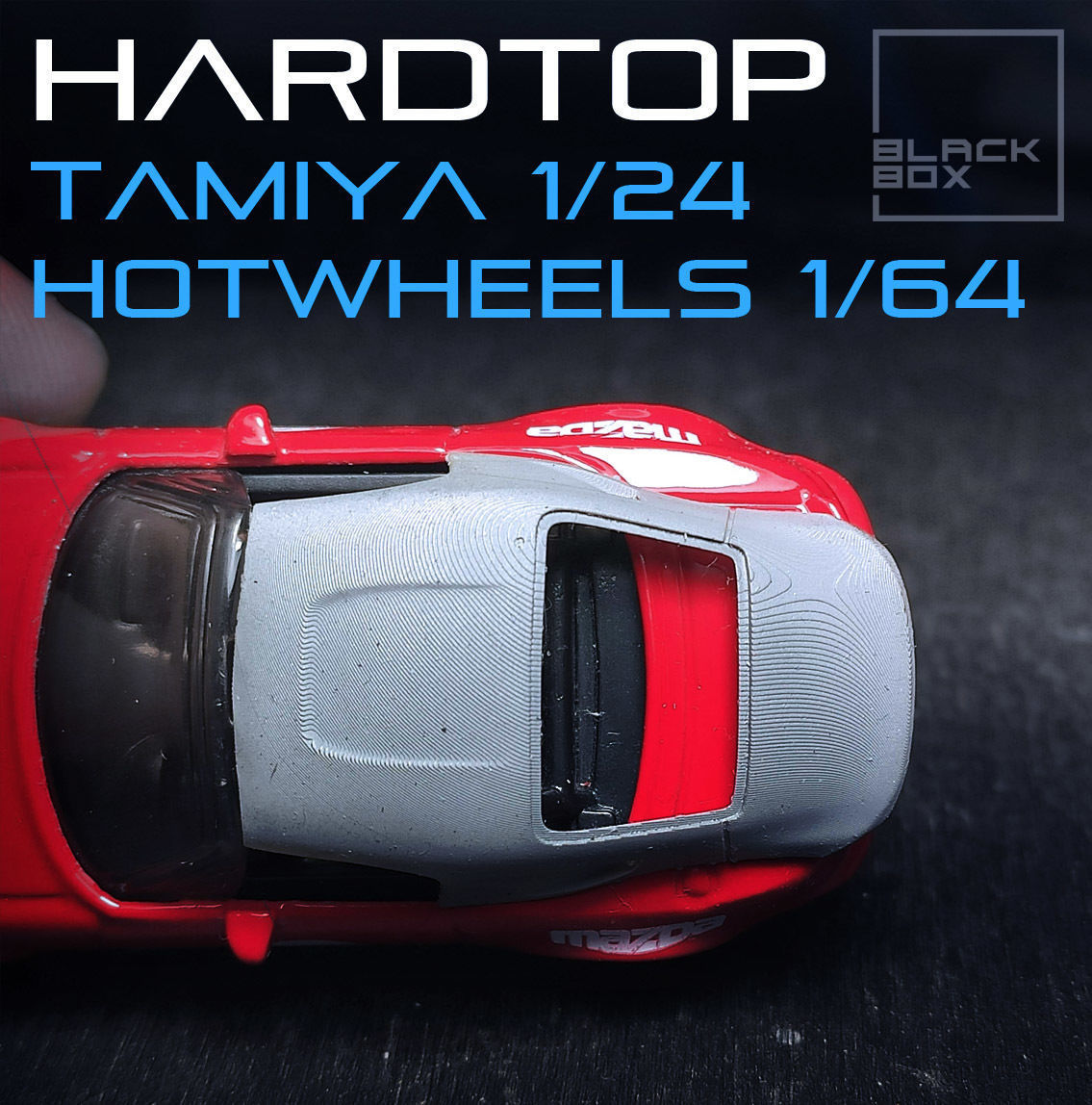 MAZDA MIATA HARDTOP For TAMIYA 1-24 and HOTWHEELS 1-64 3D print model_3