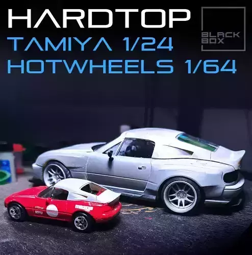 MAZDA MIATA HARDTOP For TAMIYA 1-24 and HOTWHEELS 1-64 3D print model
