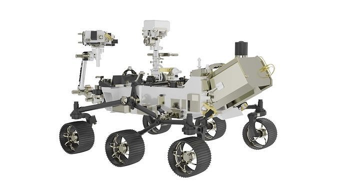 Perseverance nasa curiosity rover 3D model